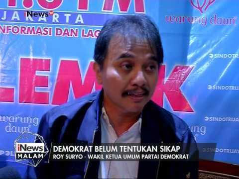 Roy Suryo : Demokrat belum tentukan sikap - iNews Malam 18/02