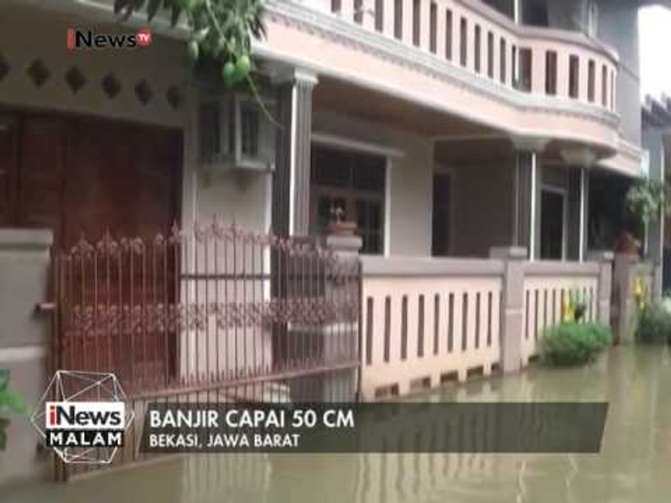 Perumahan di Bekasi Timur direndam banjir hingga ketinggian 50 cm - iNews Malam 18/02