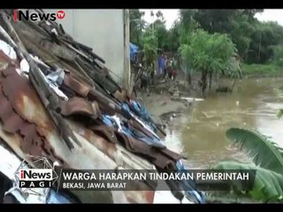 Tergerus Air Terus Menerus, Sejumlah Rumah Di Bekasi Hancur Karena Longsor - iNews Pagi 20/02