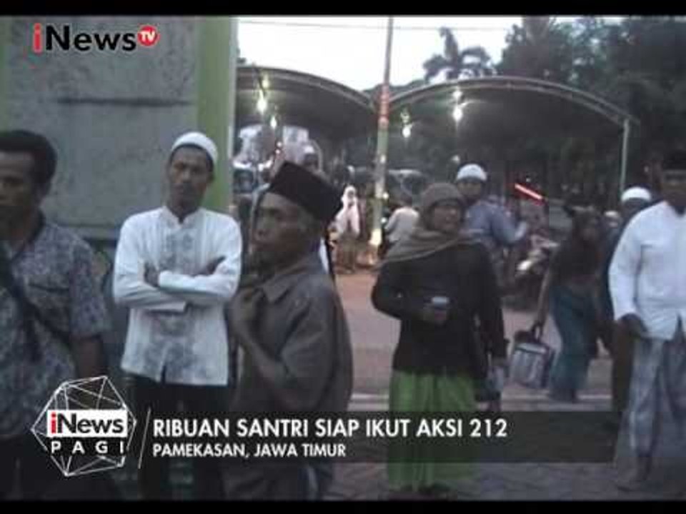 Ribuan Santri di Pamekasan, Jatim Siap Berangkat ke Jakarta Ikuti Aksi Damai 212 - iNews Pagi 20/02