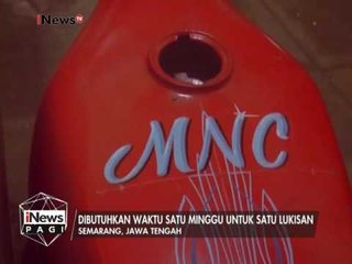 Kreasi unik melukis helm dan tangki motor - iNews Pagi 18/02