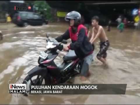 Kawasan Kalimalang Bekasi terendam banjir, macet tak terhindarkan - iNews Malam 19/02