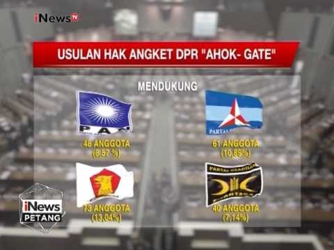 Berikut daftar Parpol yang mendukung dan menolak Hak Angket Ahok-Gate - iNews Petang 19/02