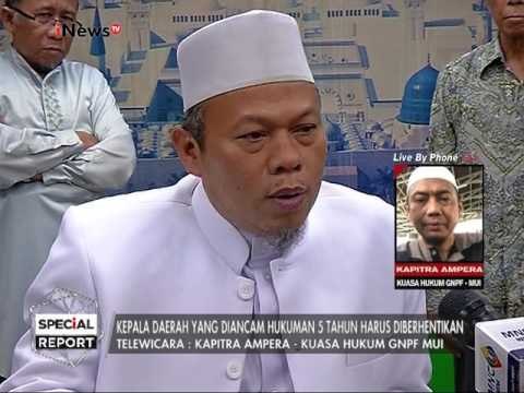 Kapitra Ampera : GNPF MUI & FPI tetap mendukung aksi damai 212 - Special Report 20/02