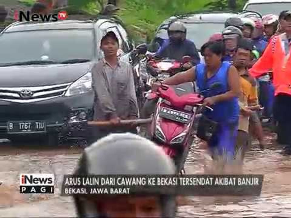 Hujan Deras, Kawasan Kalimalang Terendam Banjir Setinggi 80 - 100 Cm - iNews Pagi 21/02