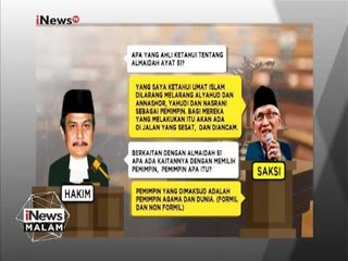 Berikut percakapan Hakim Dwi Budiarso dengan saksi Miftachul Achyar - iNews Malam 21/02