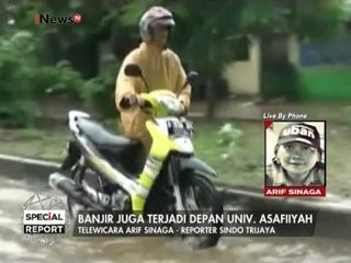 Jalan raya Jatiwaringin banjir di kedua arah - Special Report 21/02
