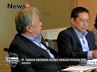 Kasus dugaan Kartel harga, PT. Yamaha Indonesia kecewa dengan putusan KPPU - iNews Petang 23/02