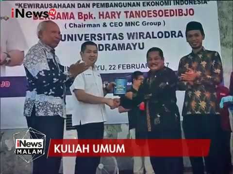 HT Berikan Kuliah Umum di Universitas Wiralodra Indramayu, Jabar - iNews Malam 23/02