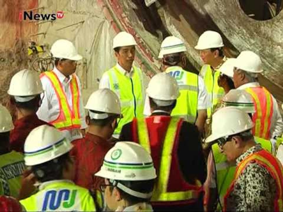Presiden Jokowi menegaskan pembuatan terowongan bawah tanah MRT selesai - iNews Pagi 24/02