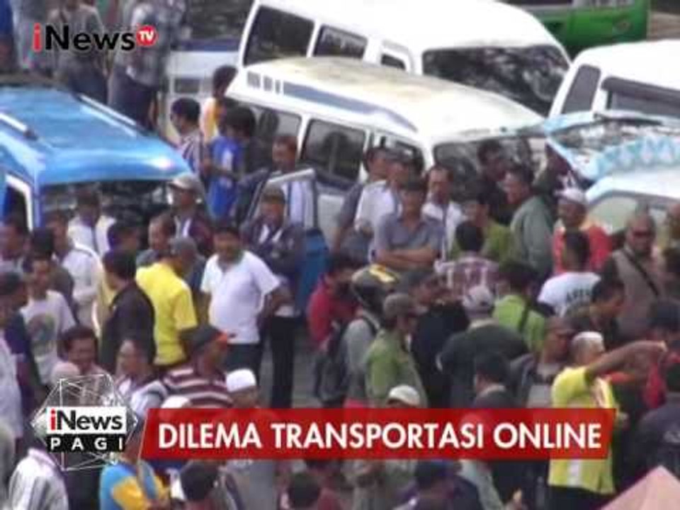 Dilema Transportasi Online, Ratusan Pengemudi Angkutan Umum di Malang Mogok Narik - iNews Pagi 23/02