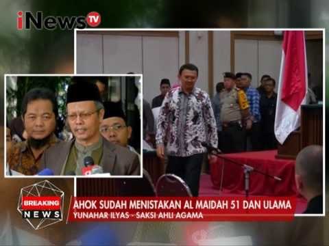 Yunahar Ilyas : Ahok sudah menistakan Al Maidah 51 dan ulama - iNews Breaking News 28/02