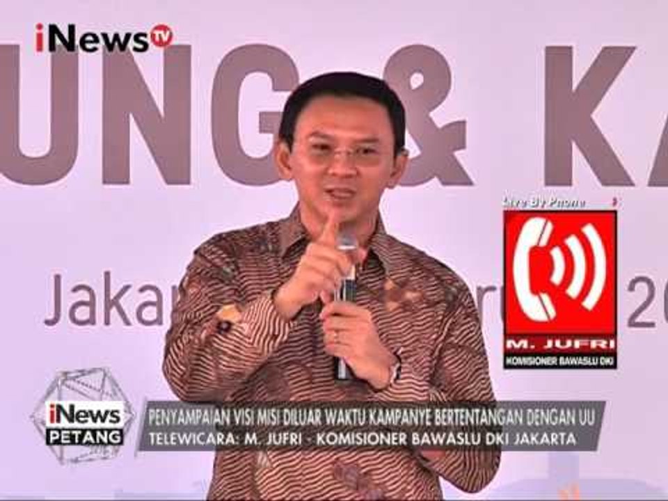 M. Jufri : Bawaslu Sudah Terima Aduan Dari Tim Anies - Sandi Terkait Djarot - iNews Petang 28/02