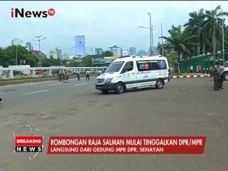 Rombongan Raja Salman Keluar Dari DPR RI Menuju Masjid Istiqlal - iNews Breaking News 02/03