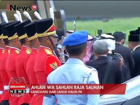 Sambutan Kedatangan Raja Salman Dibandara Halim PK - iNews Breaking News 01/03
