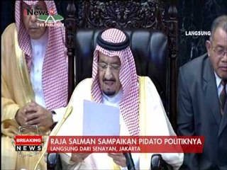 Sambutan dan pidato Raja Salman di Gedung DPR - Breaking News 02/03