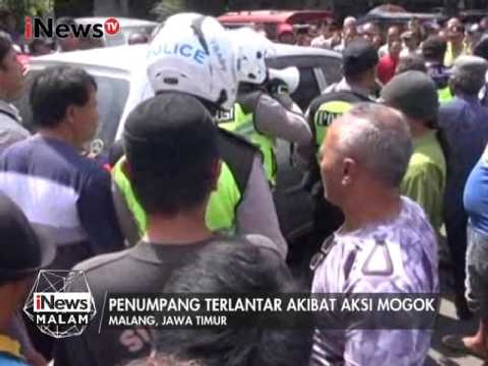 Pengemudi Angkutan Umum di Malang Sweeping Angkutan Online - iNews Malam 08/03