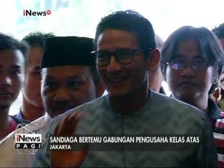 Sandiaga Uno Temui Relawan Agus - Sylvi - iNews Pagi 09/03