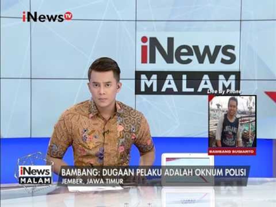 Bambang : Dugaan pelaku penembakan Mahasiswa di Jember adalah Oknum Polisi - iNews Malam 12/03