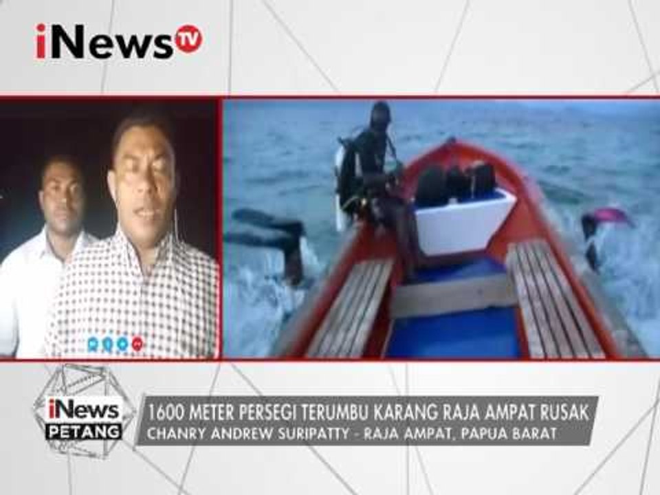 Live Report : Chanry Andrew S, Kapal pesiar rusak terumu karang - iNews Petang 13/03