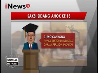 Bambang Waluyo D dijadwalkan jadi saksi di sidang Ahok - Special Report 14/03