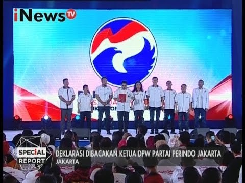 Deklarasi dibacakan ketua DPW partai Perindo Jakarta - Special Report 14/03