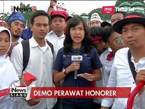 Laporan terkini terkait demo perawat honorer di Gedung DPR - iNews Siang 16/03