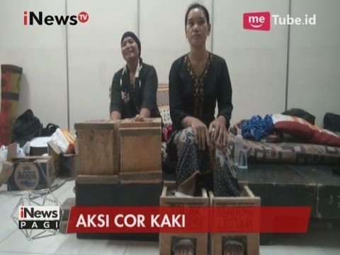 4 Hari Sudah Para Petani Kendeng Menggelar Aksi Cor Kaki - iNews Pagi 17/03