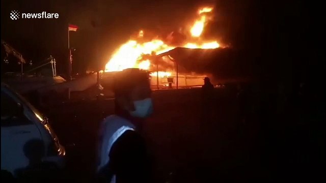 Fire destroys 39 boats moored at harbour in Bali