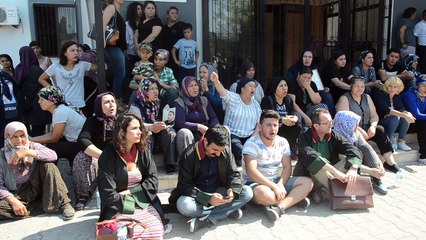 Soma'da işçi ailelerinden protesto