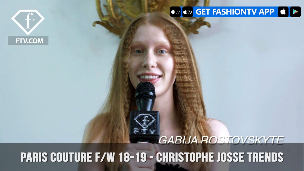 Christophe Josse Trends Paris Haute Couture Fall/Winter 2018-19 | FashionTV | FTV