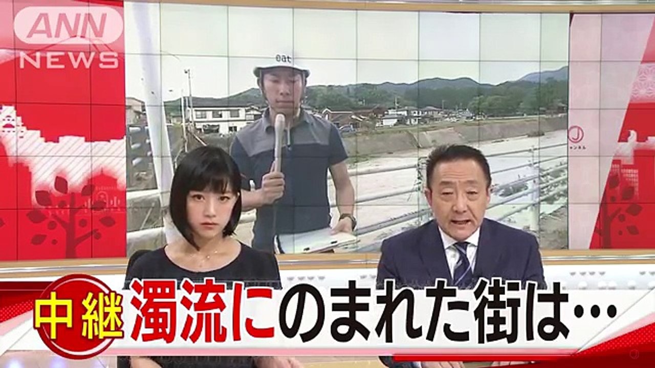 愛媛・濁流溢れ2階部分まで・・・高校球児も片づけに