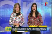 Lurín: PNP recupera equipos veterinarios valorizados en 100 mil soles