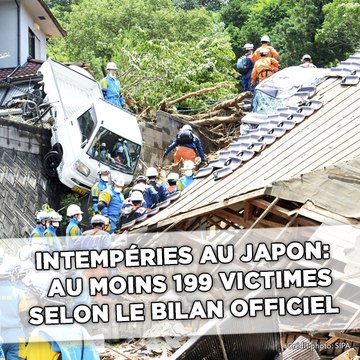 Intempéries au Japon: Le bilan officiel grimpe à 199 morts