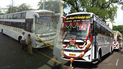 திருவாரூரில் பாதியில் நின்ற பேருந்து!- வீடியோ