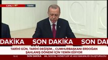 Cumhurbaşkanı Erdoğan  şahlanış dönemi için yemin etti