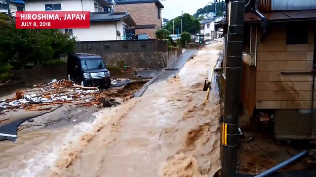Flash Floods Flow Across Japan