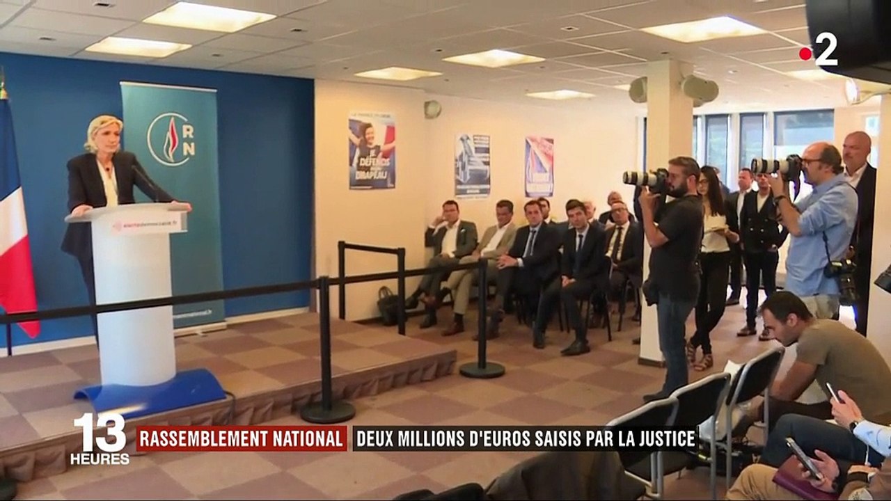 Rassemblement national : deux millions d'euros saisis par la justice