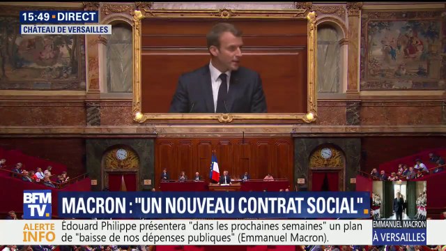 Macron devant le Congrès: Nous devons construire l'État providence du 21ème siècle. Émancipateur, universel, efficace, responsabilisant.