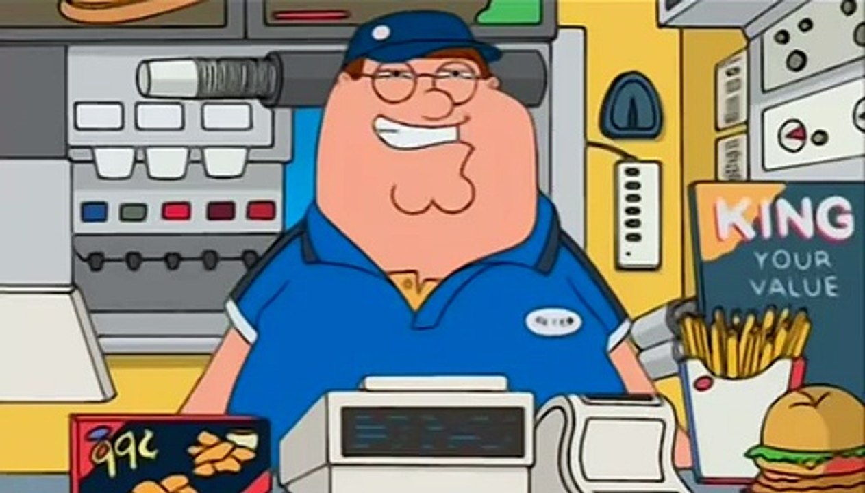 Family Guy - Peter Works At Burger King