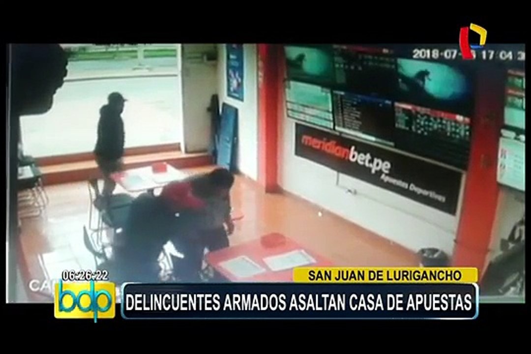 San Juan de Lurigancho: delincuentes armados asaltan casa de apuestas