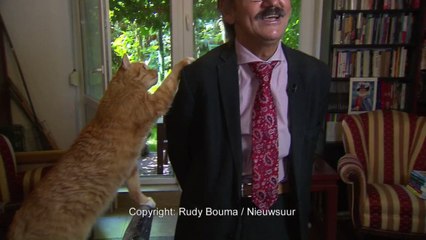 Un chat vidéobombe son maitre pendant une interview (Pologne)