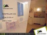 T1 25.00m2 A louer sur Montpellier - 408 Euros/mois