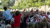 Joy for England fans as Three Lions secure World Cup semi-final place | ITV News