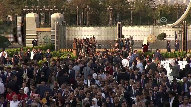 Cumhurbaşkanlığı Göreve Başlama Töreni - Başkan Erdoğan katılımcıları selamladı - ANKARA