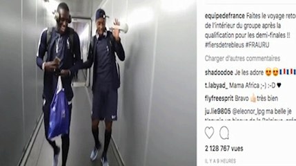 Mondial 2018: Retour triomphal des bleus à l'hôtel
