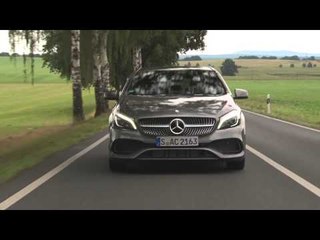 The new Mercedes-Benz A250 Mountain Grey Metallic Driving Video | AutoMotoTV