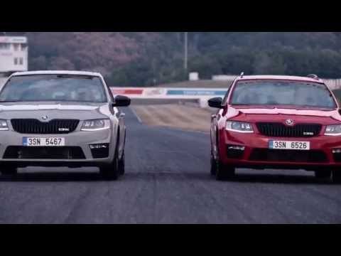 SKODA Octavia RS 230 on the race track Driving Video Trailer | AutoMotoTV