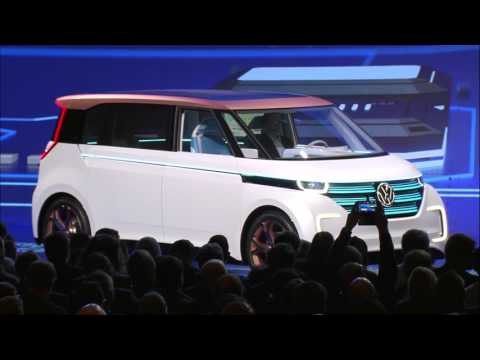 World premiere of the VW BUDD-e at CES Las Vegas 2016 | AutoMotoTV