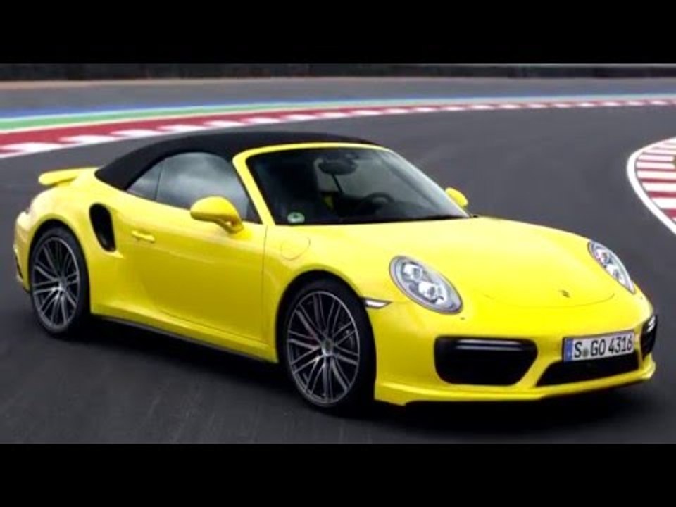 Porsche 911 Turbo Cabriolet - Racing Yellow Exterior Design | AutoMotoTV